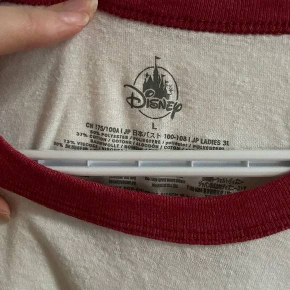 Disney Dumbo Timothy Q. Mouse White Red Ringer T-Shirt “Gab, Gab, Gab” - Picture 3 of 6